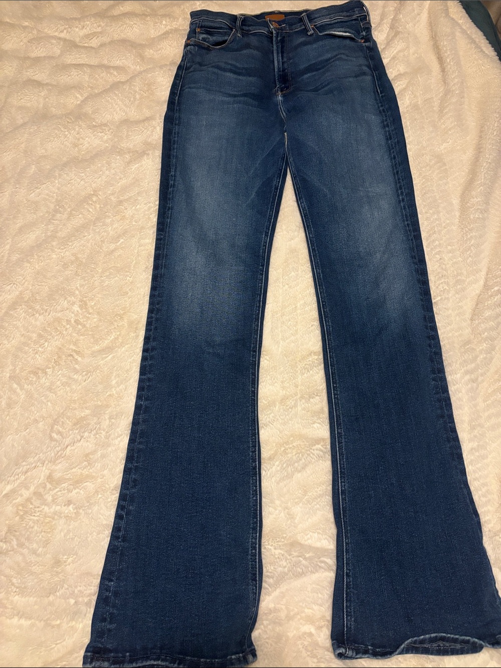 MOTHER Dark Blue Flare Jeans